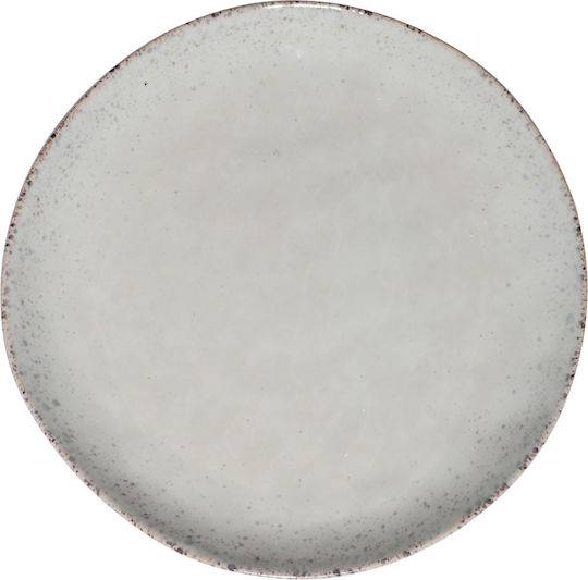 Estia Vignette Stoneware Teller Untiefe Keramik Gray mit Durchmesser 27cm 4Stück