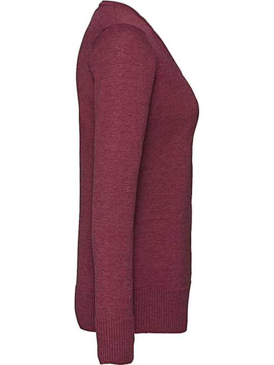 Russell Europe Marl Γυναικείο Διαφημιστικό T-shirt Κοντομάνικο Cranberry Marl