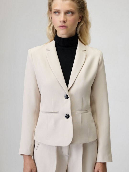 Sarah Lawrence Damen Blazer Ivory Coast