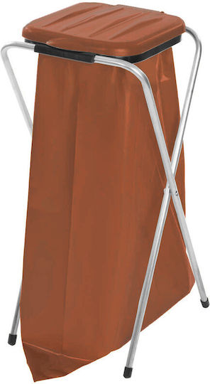 Brown 120l Bag Holder Stand Bio Waste Trash Segregation