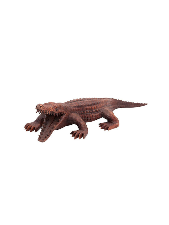 Wooden Crocodile 46x18x12cm Brown