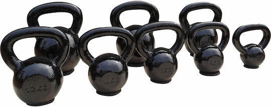 Sko Kettlebell Emaille 16kg Schwarz