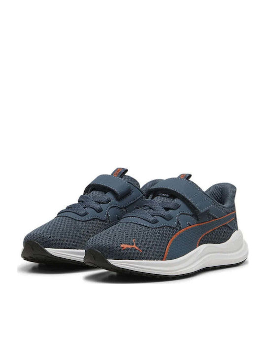 Reflect Lite Kids Sports Shoes Running with Hoop & Loop Closure Navy Blue