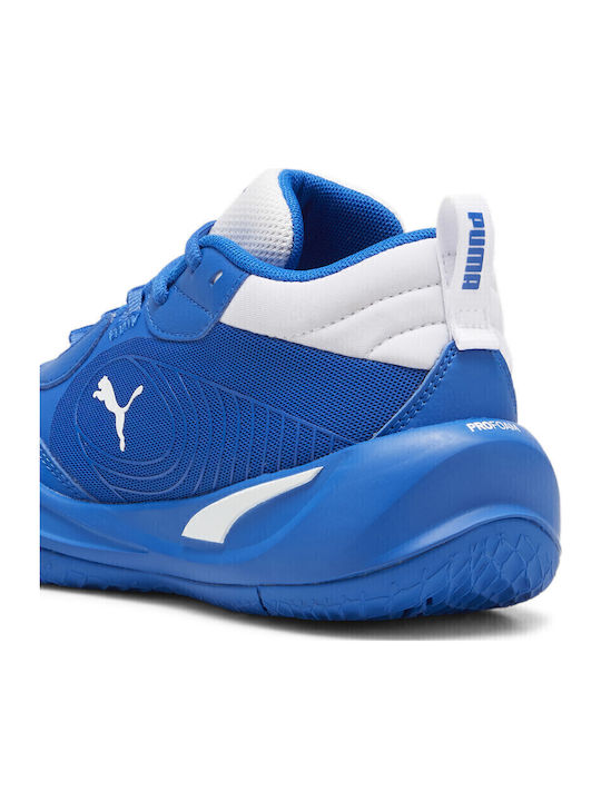 Playmaker Pro Kids Sports Shoes Basketball with Laces Light Blue