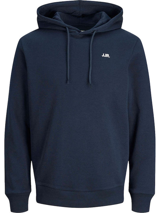Sweatshirt with Hood Sky Captain Dark Blue