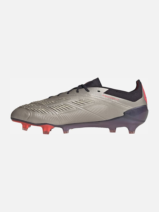 Adidas Elite FG Low Football Shoes with Cleats Silver