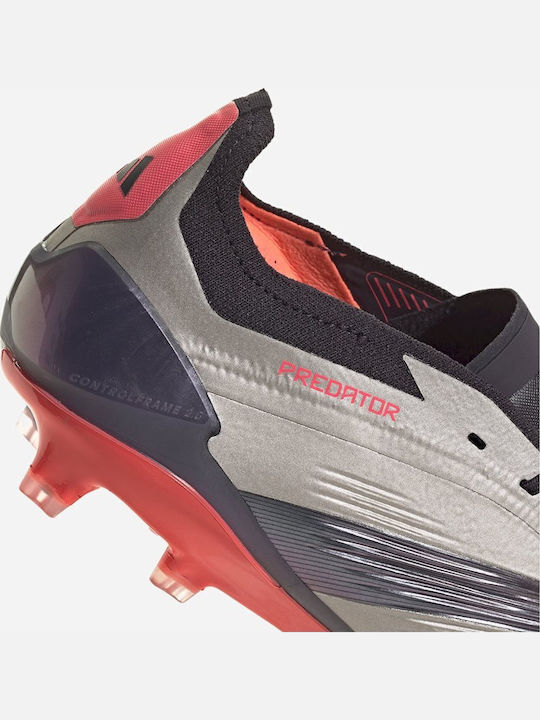 adidas Predator Elite Fußballschuhe mit Stollen Silber