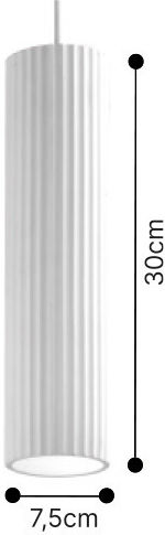 Inlight Κρεμαστό Φωτιστικό Λευκό με Ντουί GU10 30x30x30εκ.