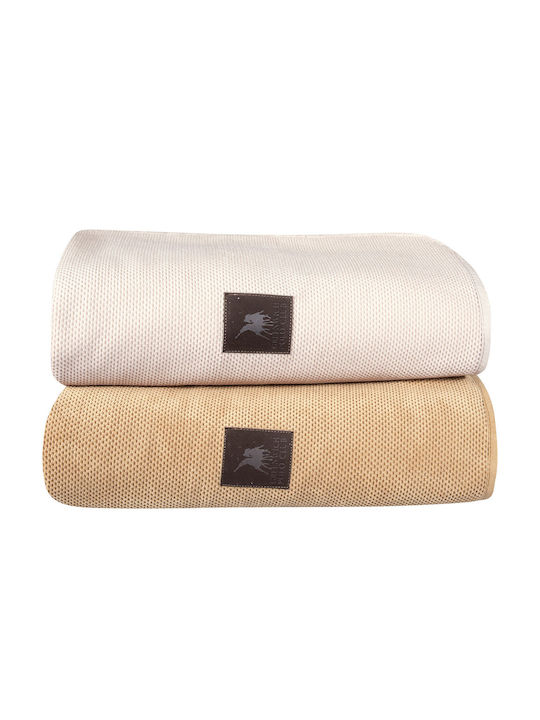 Greenwich Polo Club 3923 Ριχτάρι Διθέσιου Καναπέ Fleece 180x250εκ. Beige 206182503923