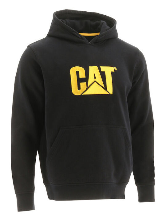 CAT Hanorac Fleece cu Glugă Negru