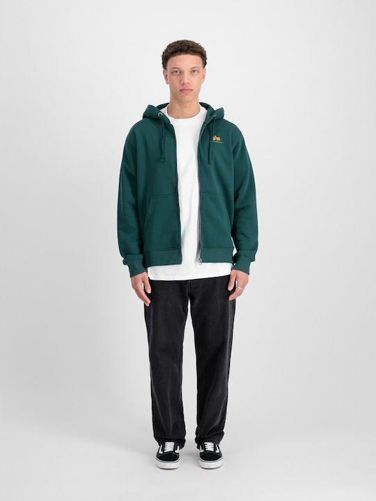 Alpha Industries Men's Sweatshirt Jacket GREEN