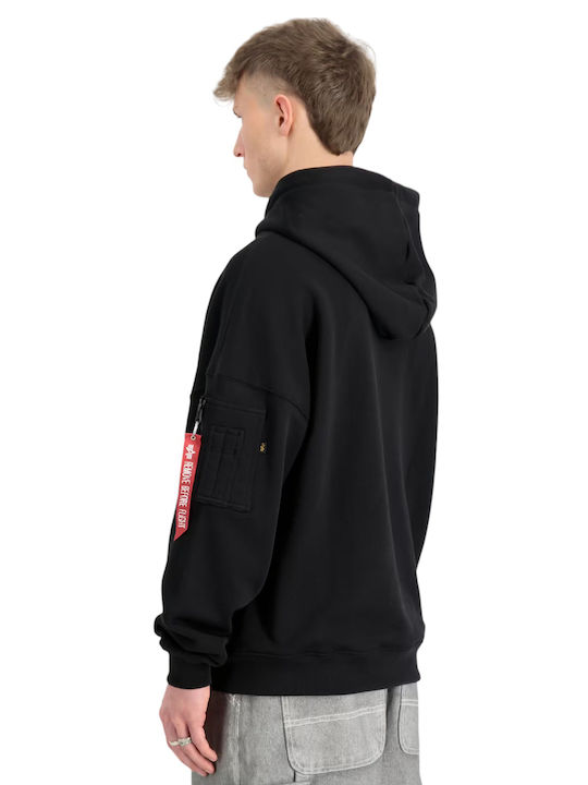 Alpha Sweatshirts Für Herren Mit Kapuze Schwarz