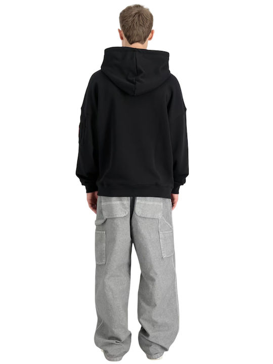 Alpha Sweatshirts Für Herren Mit Kapuze Schwarz