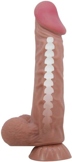 Pretty Love Sliding Skin Series Ρεαλιστικό Dildo με Βεντούζα Flesh 24cm