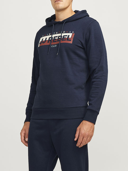 Jack & Jones Sweat Sky Captain Dark Blue with Hood