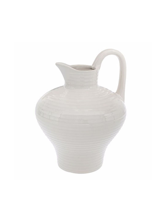Iliadis Vază Decorativă Din ceramică Alb 23x23x30cm 1buc