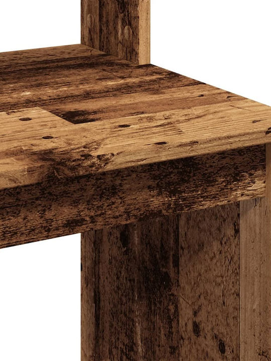 Γραφείο Ξύλινο Καφέ 102x45x148εκ.