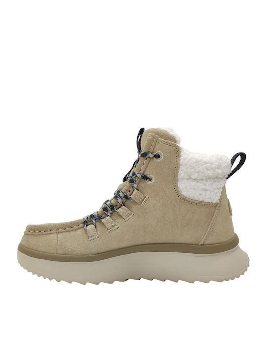 Wendy Peak Suede Γυναικεία Μποτάκια Μπεζ