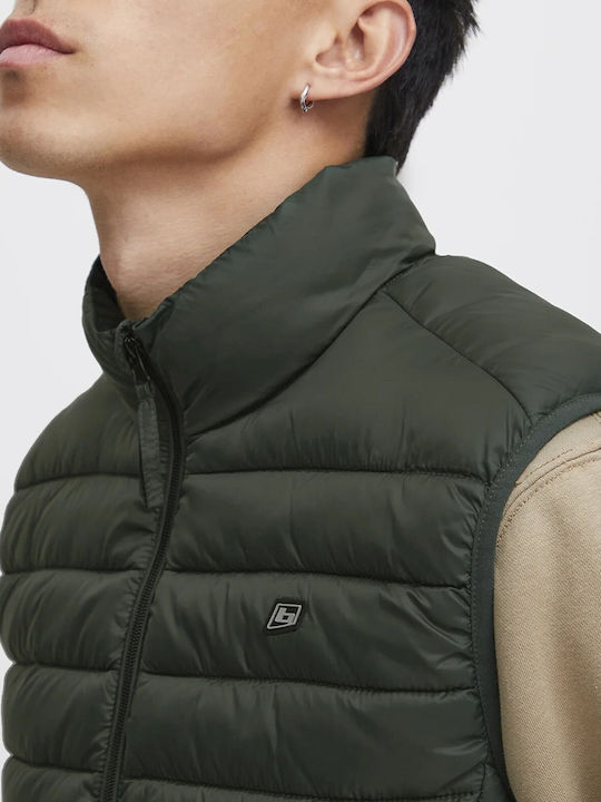 Blend Men's Sleeveless Puffer Jacket GREEN