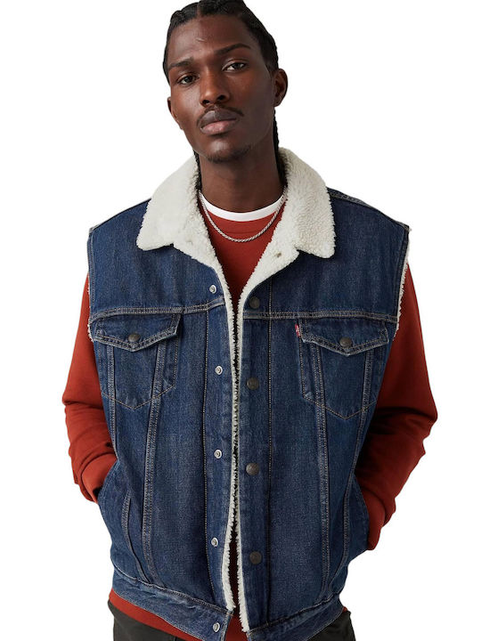 Sherpa Αμάνικο Μπουφάν Dark Indigo, Blue
