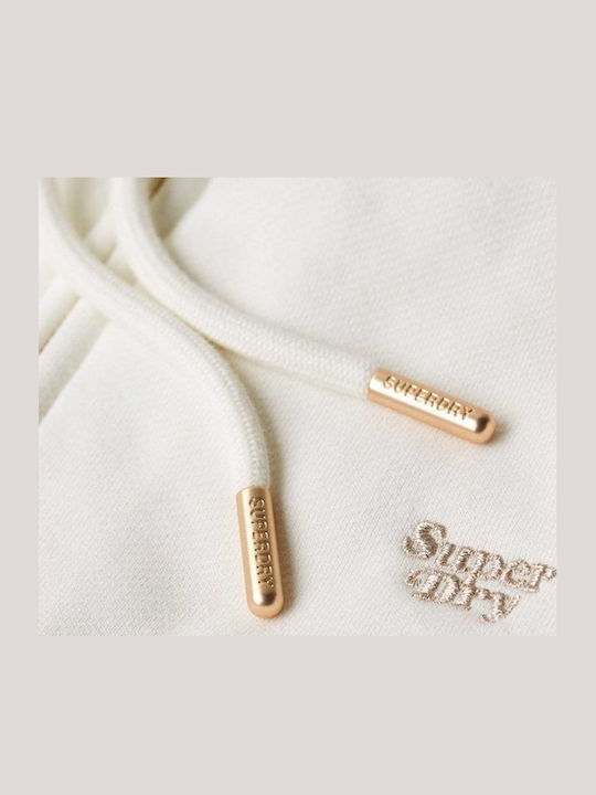 Women's Sweatshirt Jacket Hooded Offwhite
