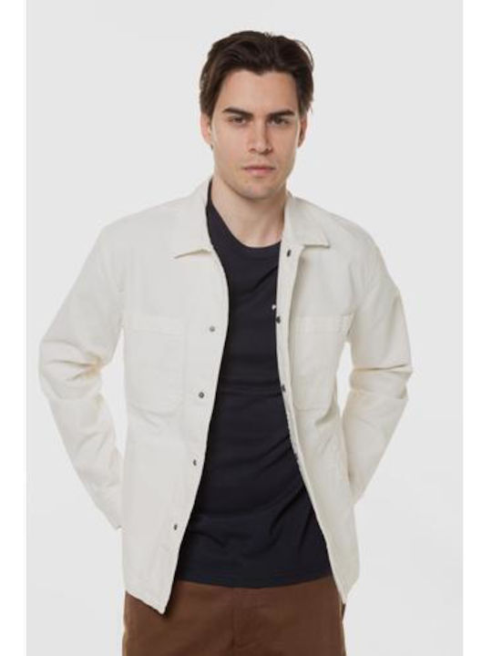 Pepe Jeans Ανδρικό Πουκάμισο Overshirt Τζιν Chalk White