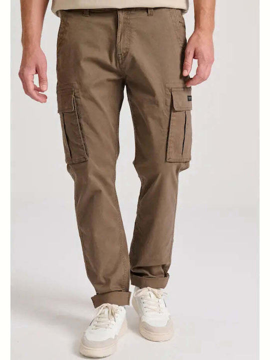 Trousers Cargo in Regular Fit Coffee