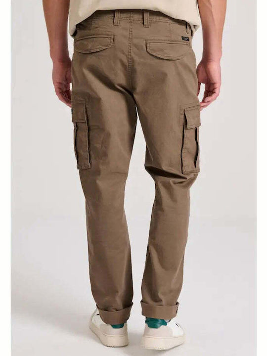 Trousers Cargo in Regular Fit Coffee