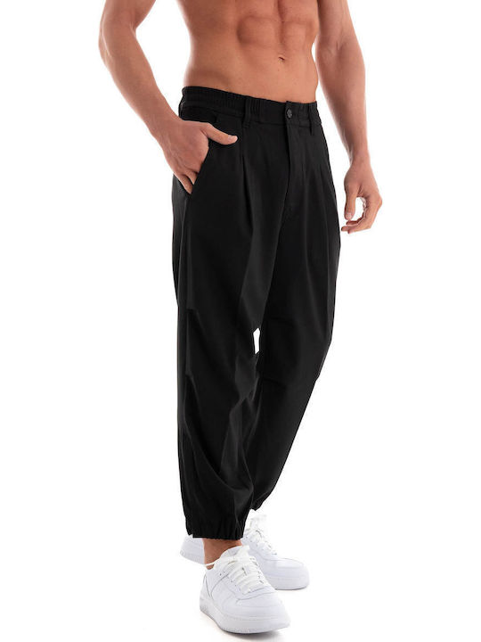 Παντελόνι σε Relaxed Εφαρμογή Black