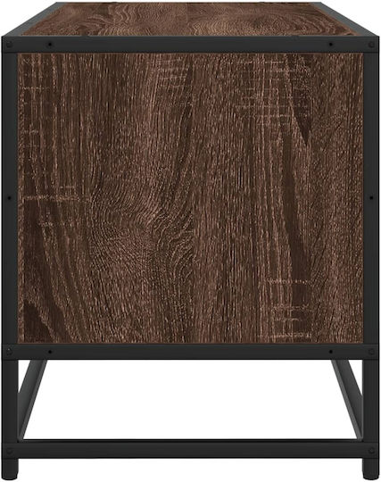 TV Stand Made of Metal and Brown Oak M80xD34.5xH40cm