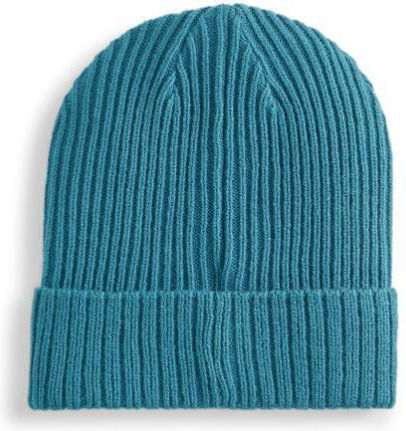 Ribbed Classic Cuff Beanie Unisex Σκούφος Πλεκτός σε Τιρκουάζ χρώμα