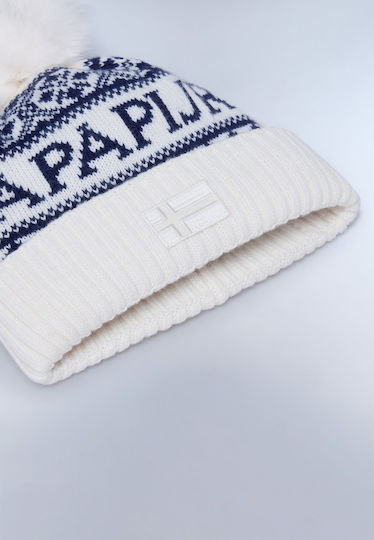 Beanie Beanie Knitted in White color