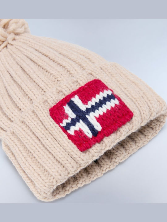 Semiury Beanie Beanie Knitted in Beige color