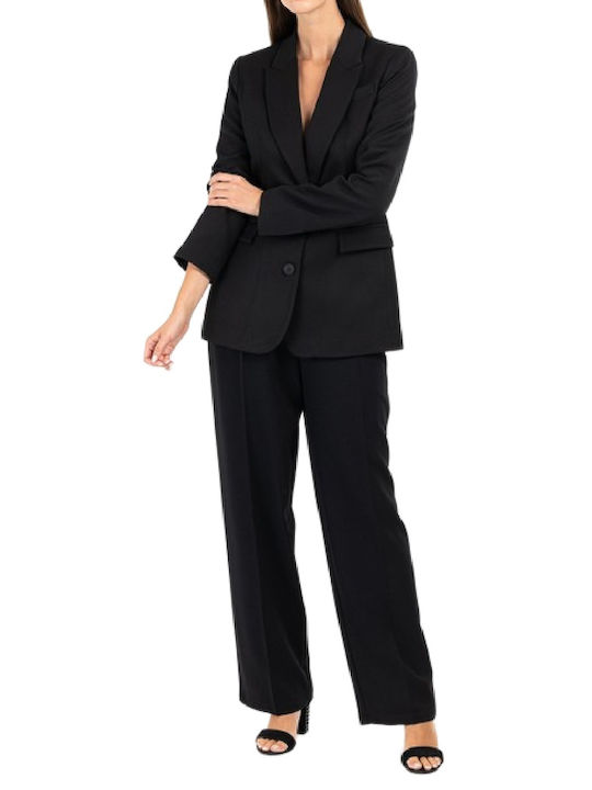 Paranoia Long Women's Blazer Black