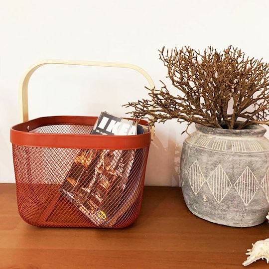 Плодова кошница Метал Сив 26x19x27бр