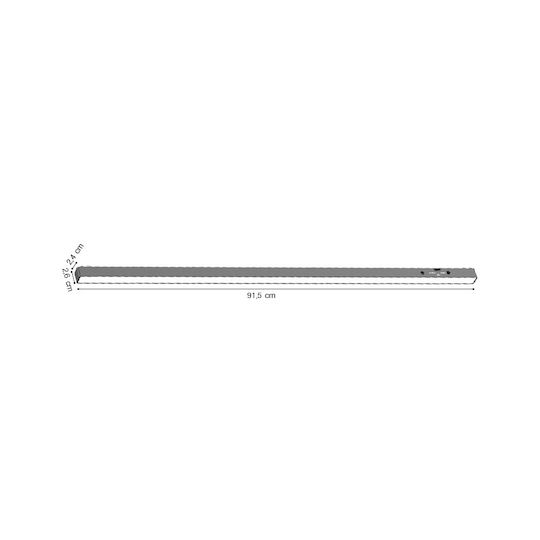 Inlight Commercial Linear LED Ceiling Light 30W Warm to Cool White L91.5xD2.4xH2.6cm