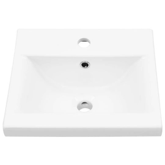 vidaXL Πάγκος με Νιπτήρα & Καθρέπτη Μ41xΒ38.5xΥ46cm Γκρι Σκυροδέματος