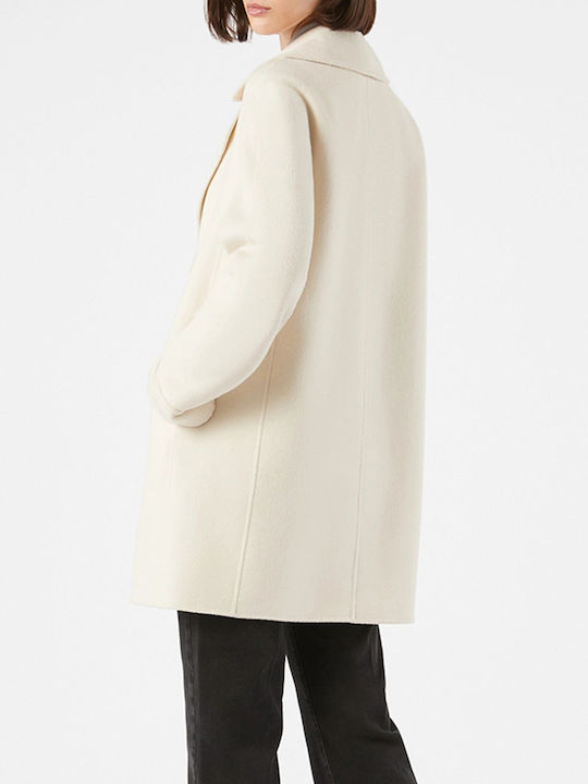 Pennyblack Women's Coat with Buttons Ivory