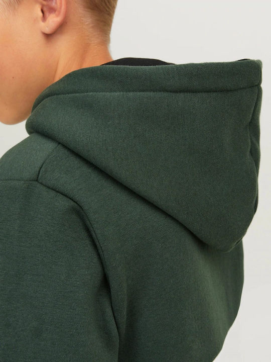 Σετ Παιδικά Φούτερ με Κουκούλα και Τσέπες Green, White, Black