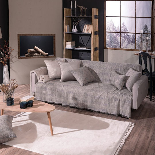 Teoran Toronto Ριχτάρι Τριθέσιου Καναπέ Chenille 180x300εκ. 07