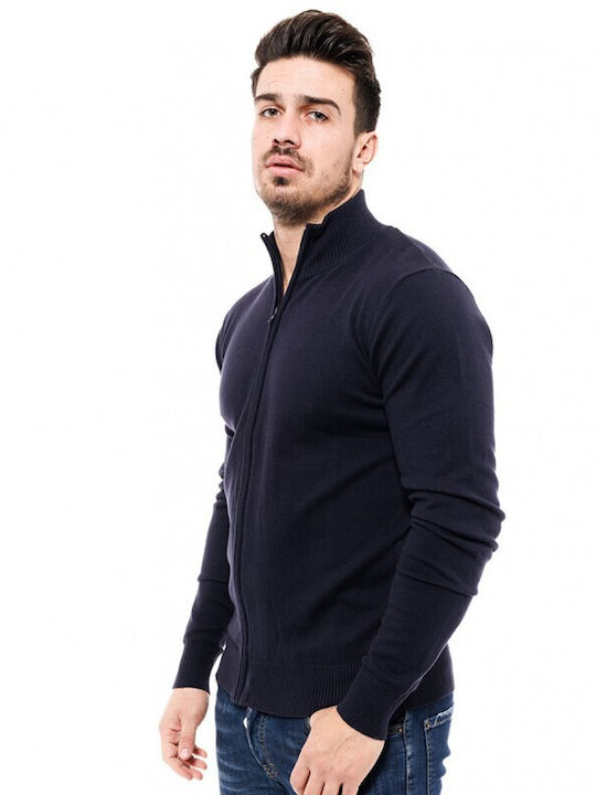 Smart Fashion Men's Knitted Cardigan Navy