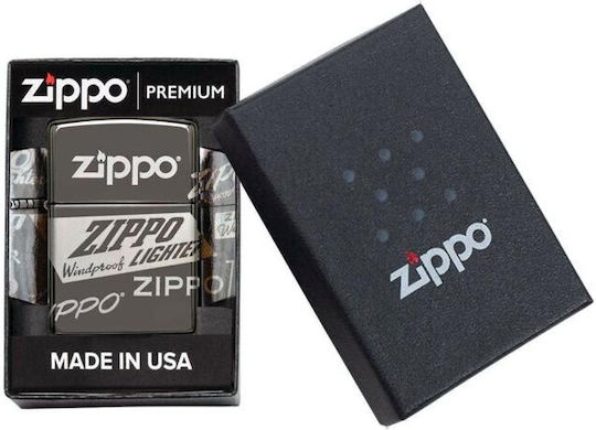 Zippo Αντιανεμικός Αναπτήρας Φλόγας Zippo Logo