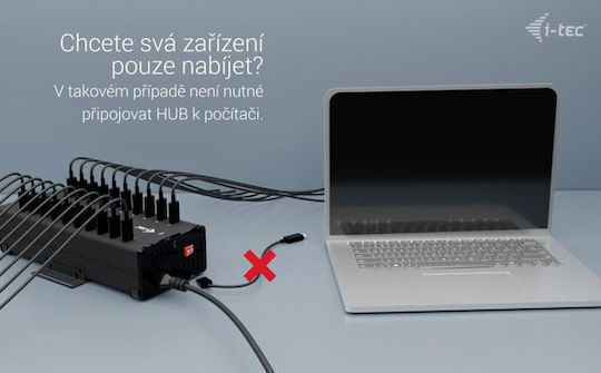 I-tec Laptop Power Supply I-tec Usb-c/usb-a Metal Charging + Data Hub 15w Per Port 20x Usb-c 13245770 8595611706318
