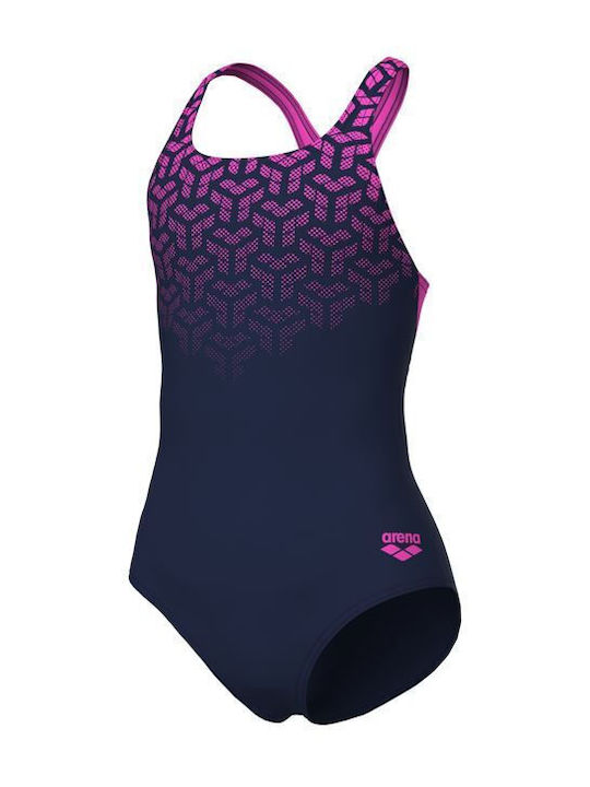 Arena Kids Swimwear One-Piece Training Navy/shocking Pink