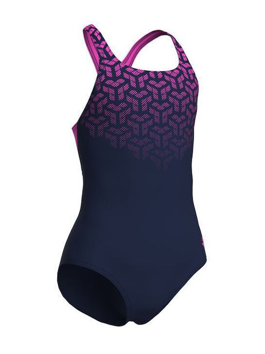 Arena Kinder Badeanzug Einteilig Navy/shocking Pink