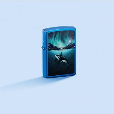 Zippo Αντιανεμικός Αναπτήρας Φλόγας σε Μπλε χρώμα