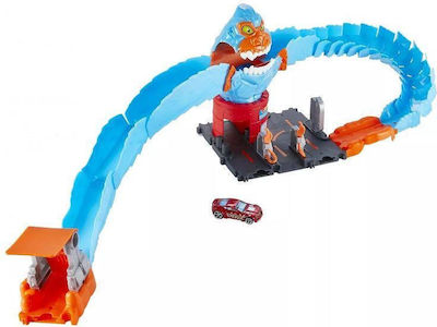 Mattel City Rennstrecke Heiße Räder Wrack & Fahrt Gorilla-Angriff