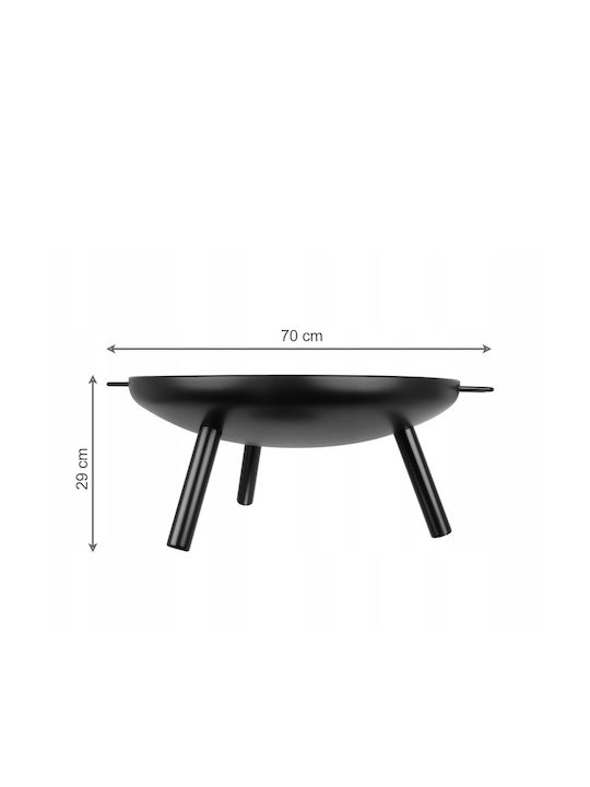 Outdoor Fireplace Terrace Garden Steel 70x59x29cm R