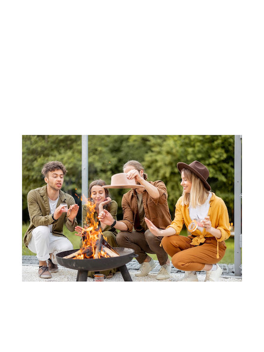 Outdoor Fireplace Terrace Garden Steel 70x59x29cm R