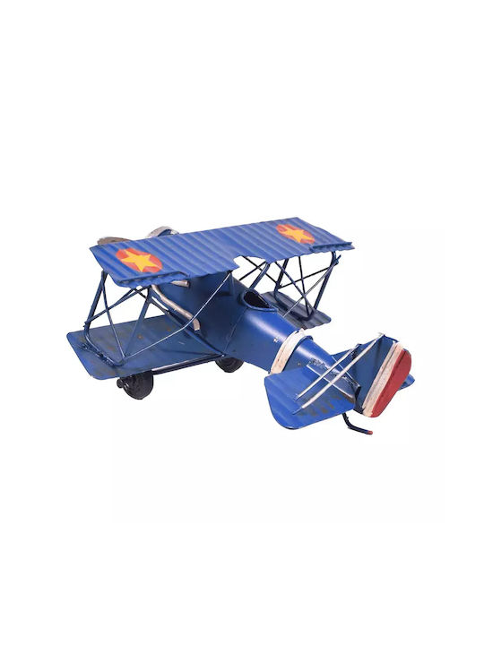 Avion Albastru Metalic 16cm